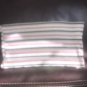 striped tube top crop top